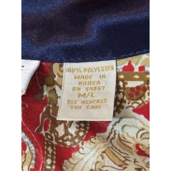 Vintage Victoria's Secret Gold Label Long Belted Floral Satin Robe - Picture 12 of 13